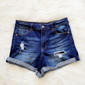 Kendall + Kylie The Icon Shorts‎ Stretch Cuffed Distressed Size 9/29